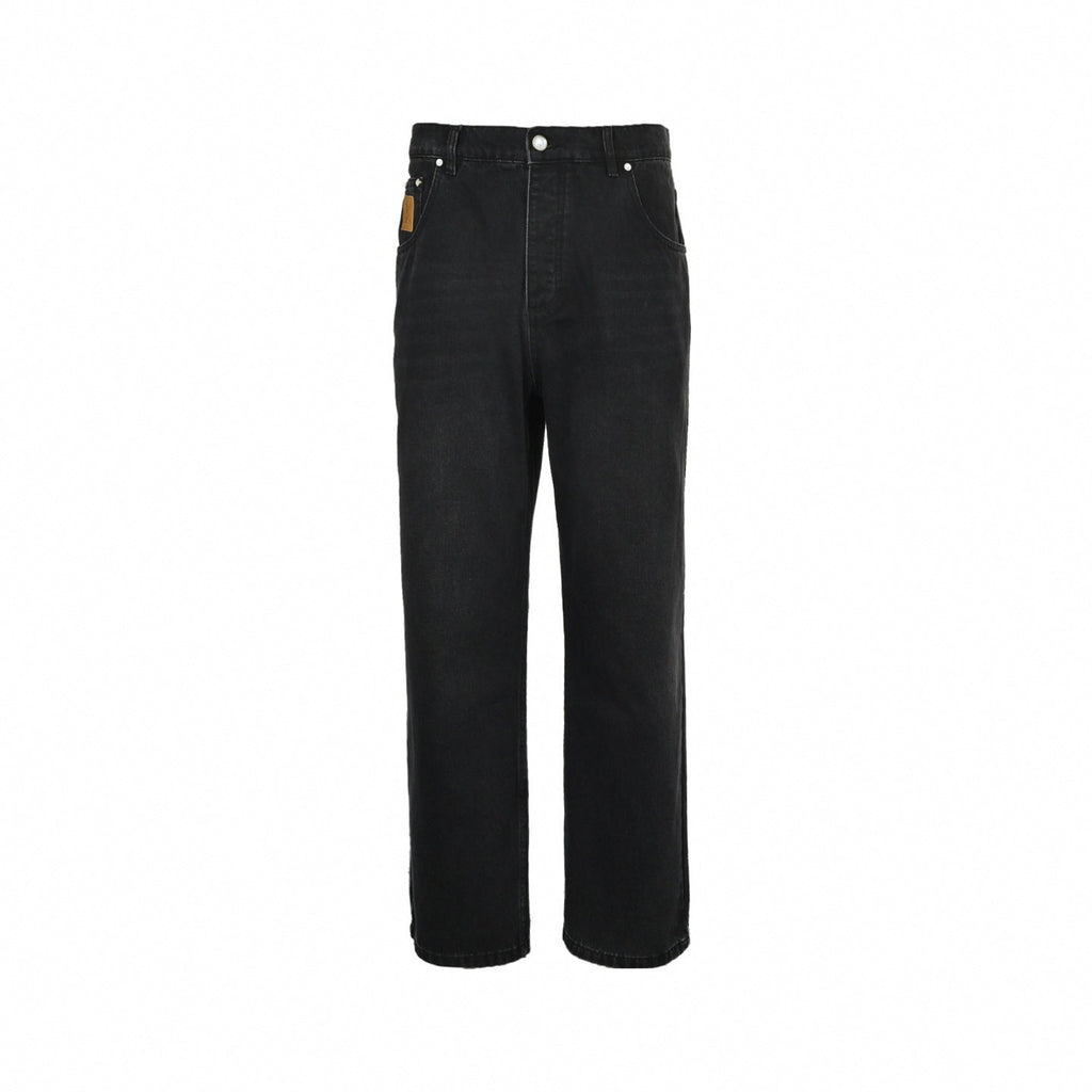 LV Signature Embroidered Jeans - Dark Wash