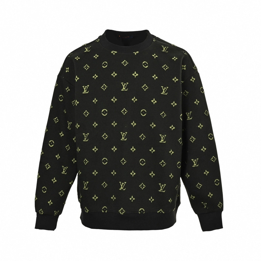 Textured Monogram Crewneck Sweatshirt
