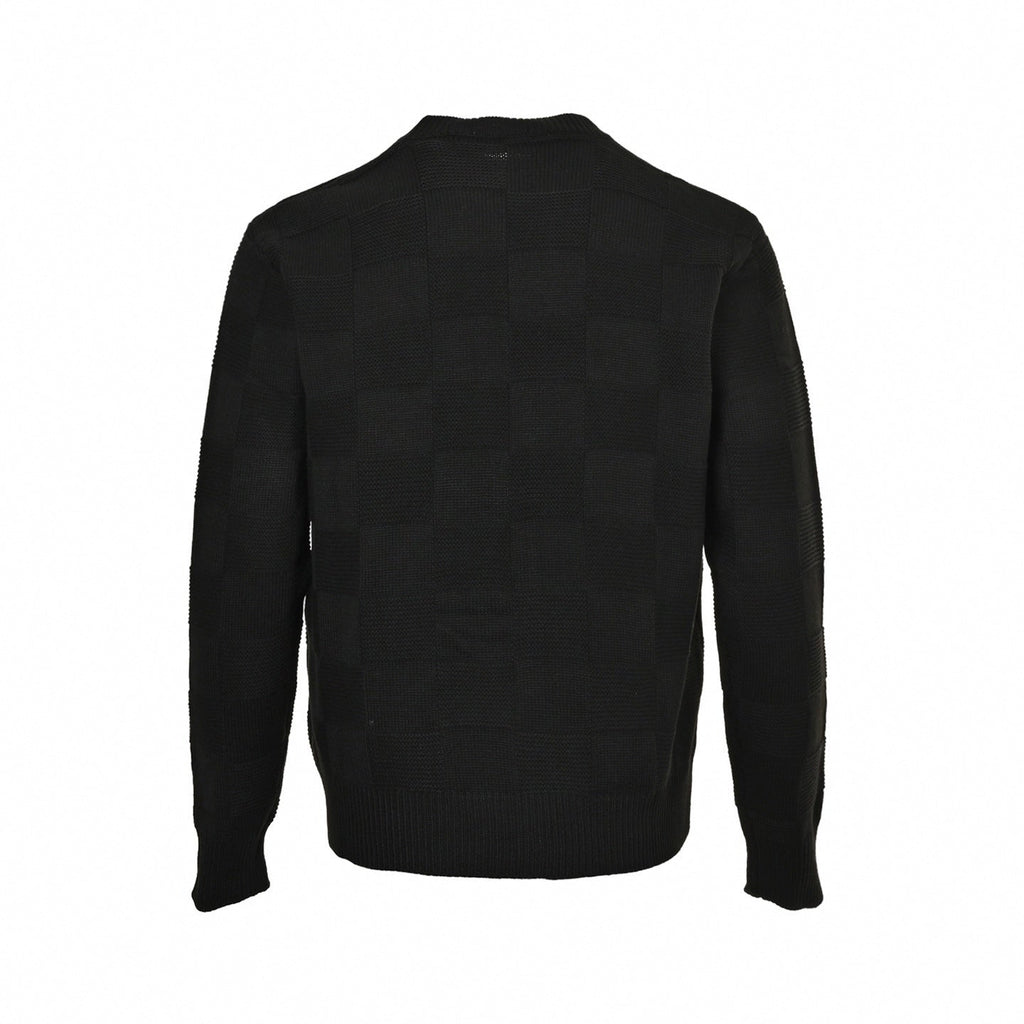 Damier Textured Sweater