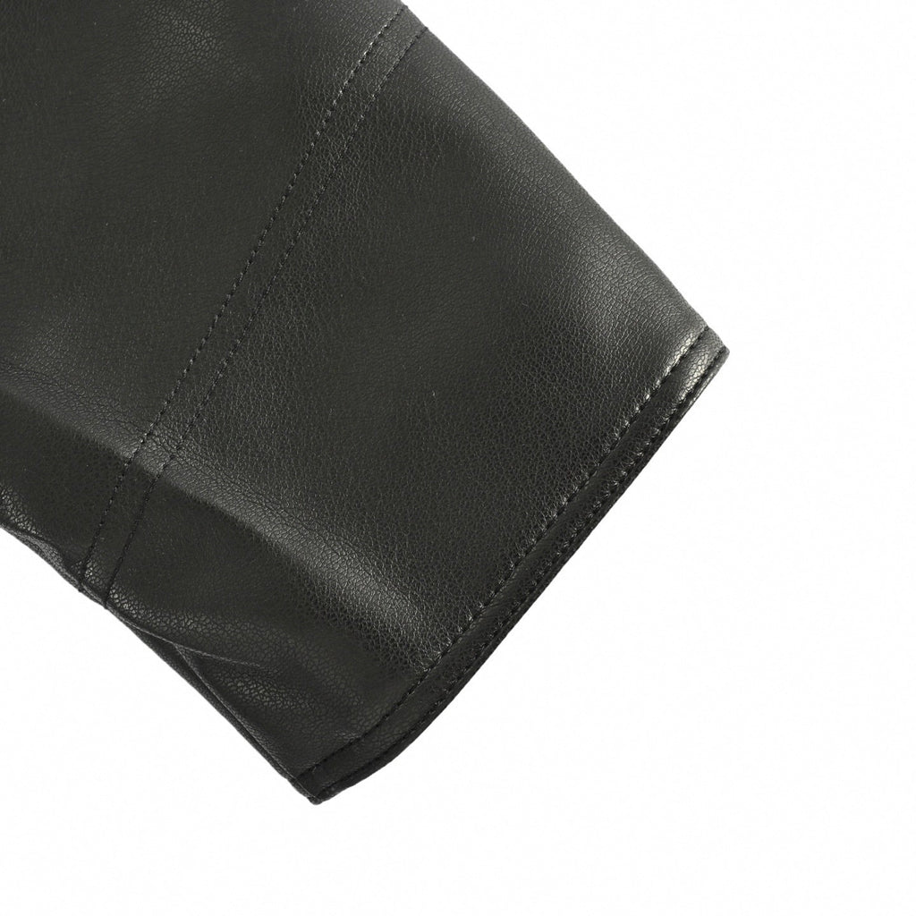 Hearts Leather Western Shirt-Jacket