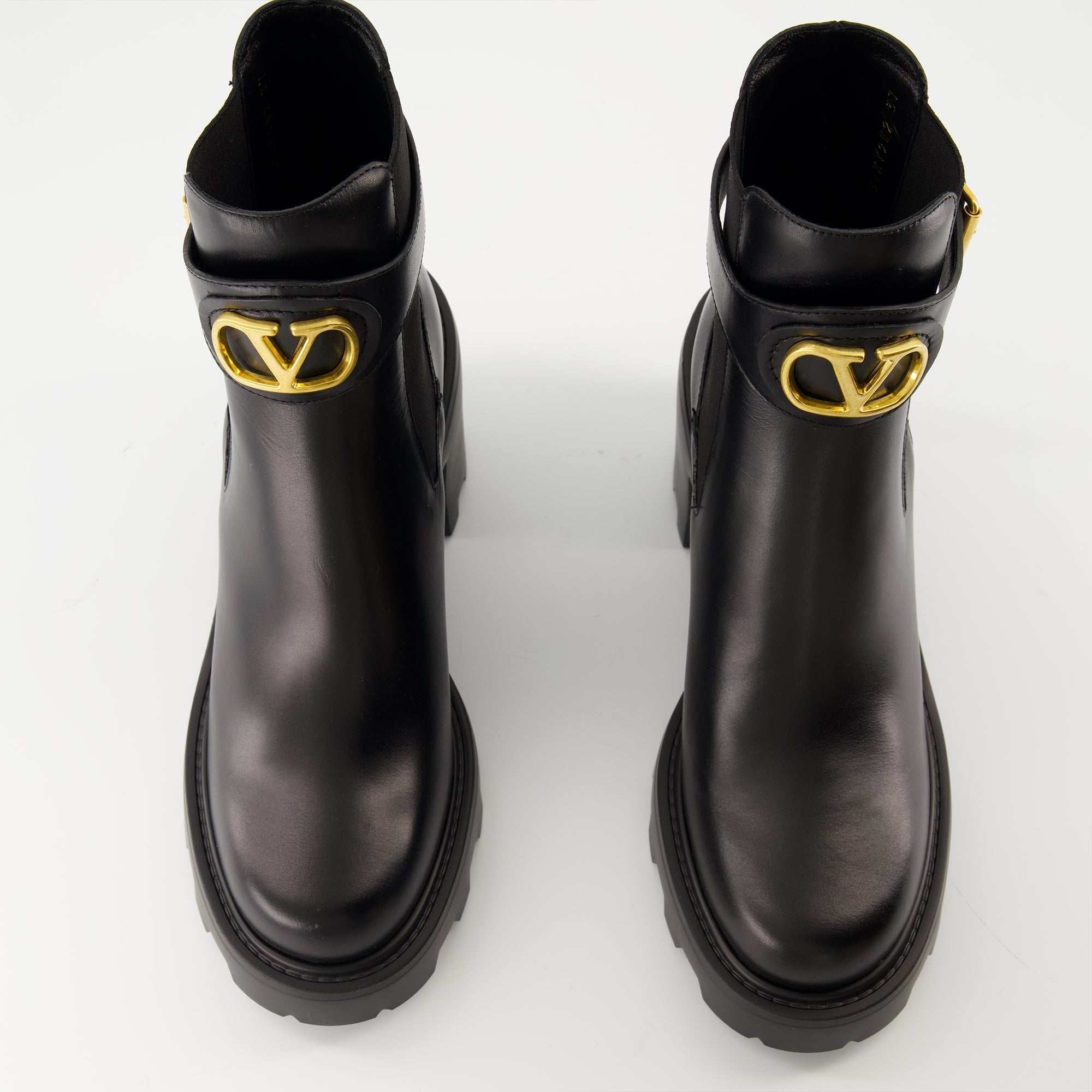 Beatle Heeled Ankle Boots