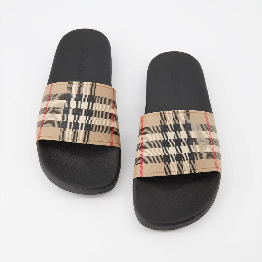 Checked Slippers