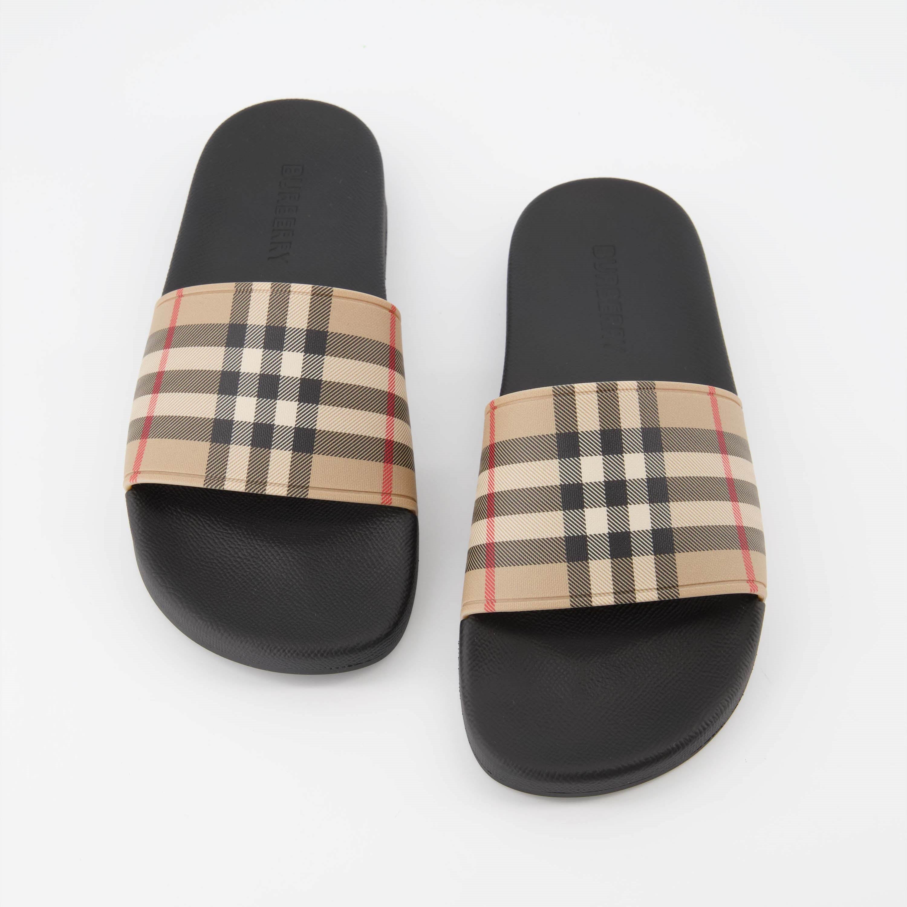 Checked Slippers