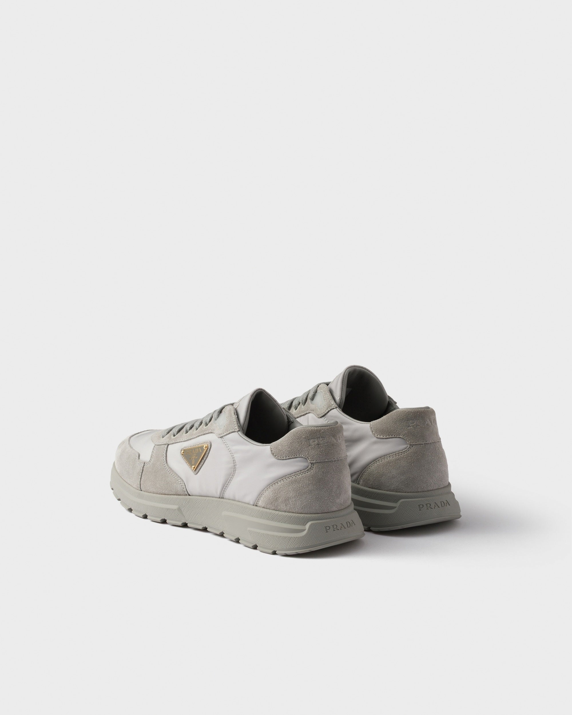Re-Nylon and Suede Sneakers | Grey