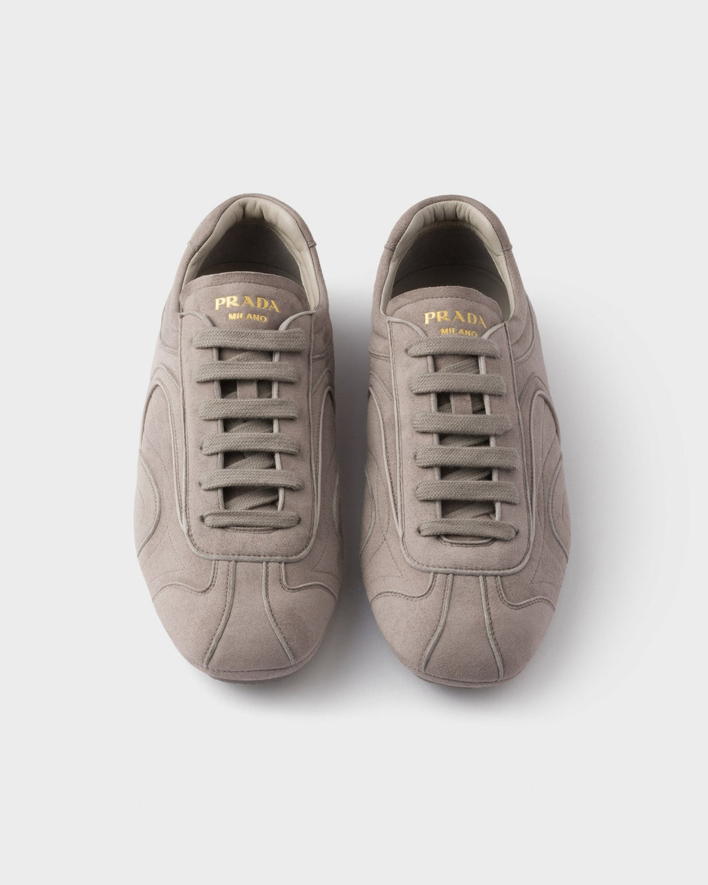 Suede Low-Top Sneakers | Taupe