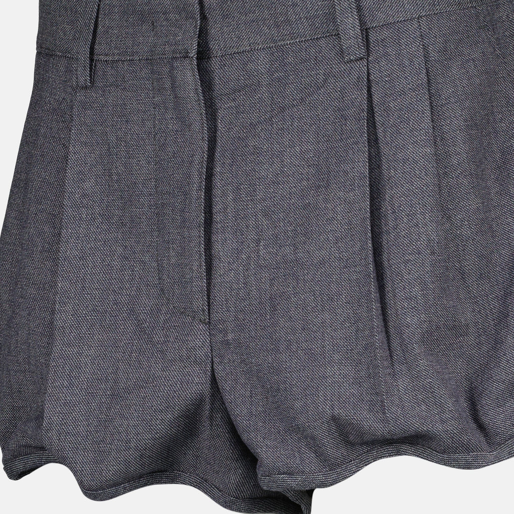 Gray Satin Shorts