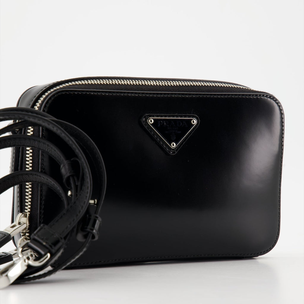 Brushed Leather Brick Bag
