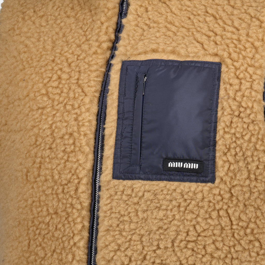 Brown Teddy Sleeveless Jacket
