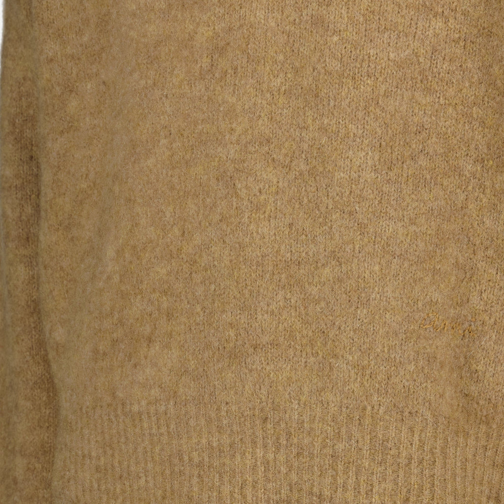 Brown Wool Polo