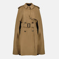 Brown Wool Belmont Cape