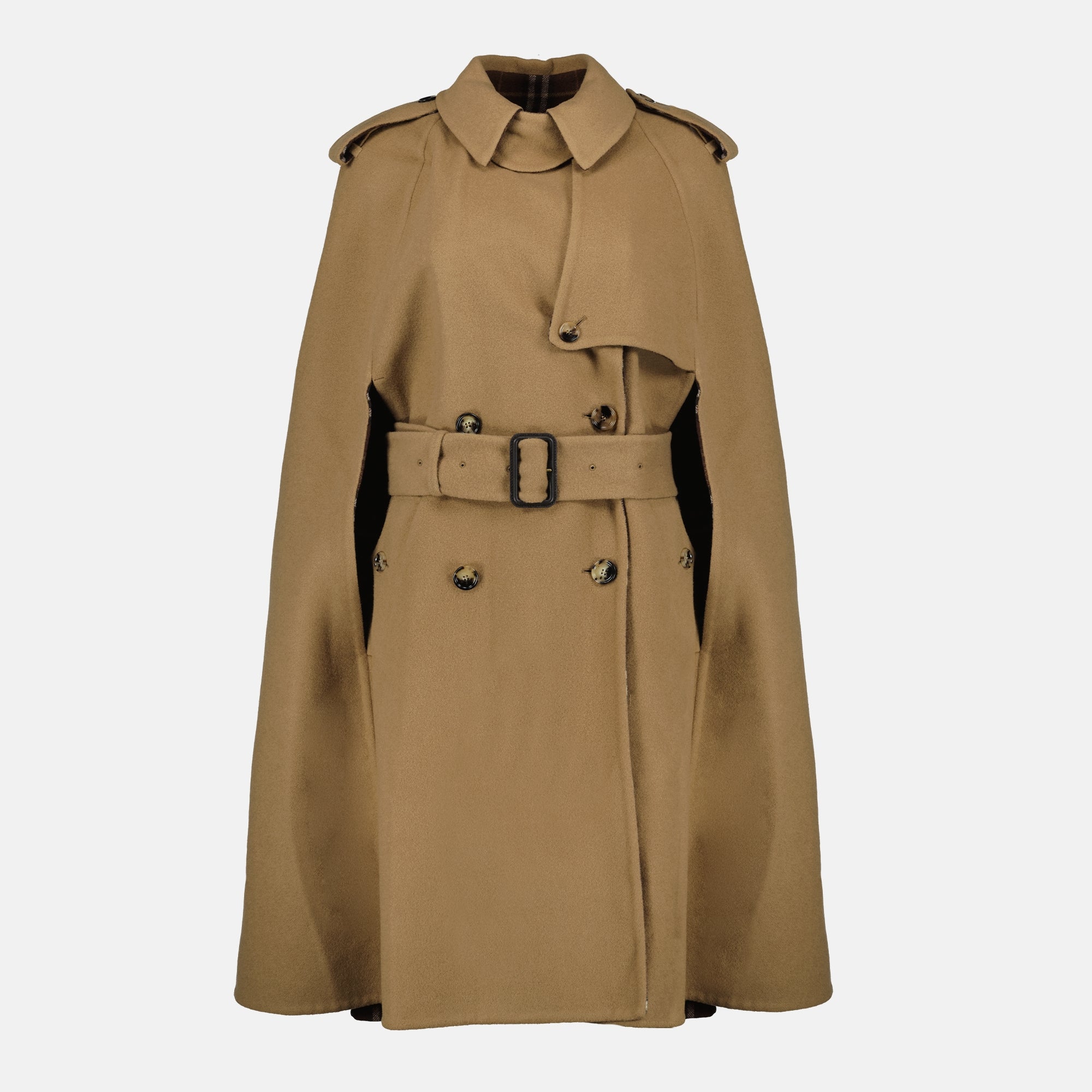 Brown Wool Belmont Cape