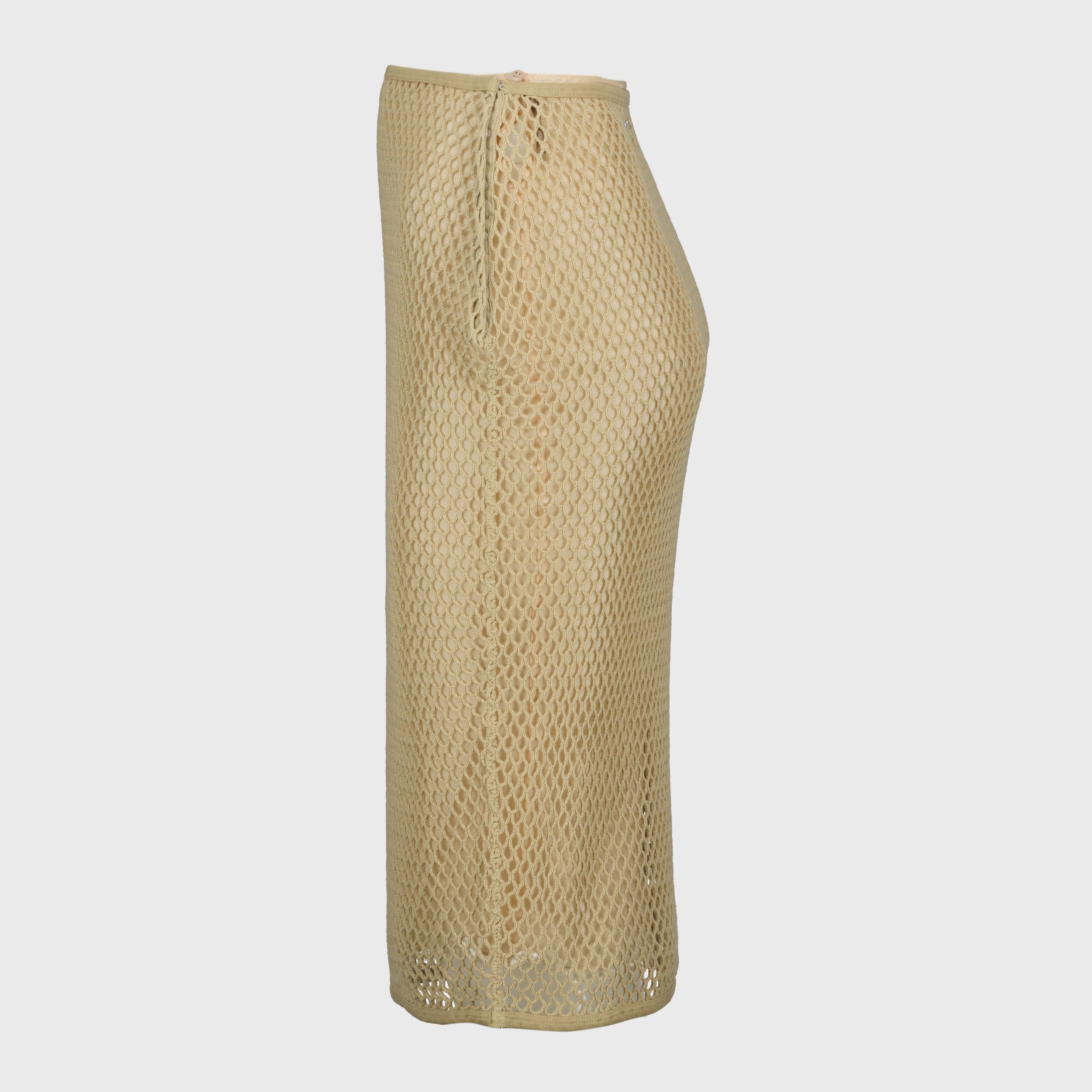 Cotton Mesh Skirt