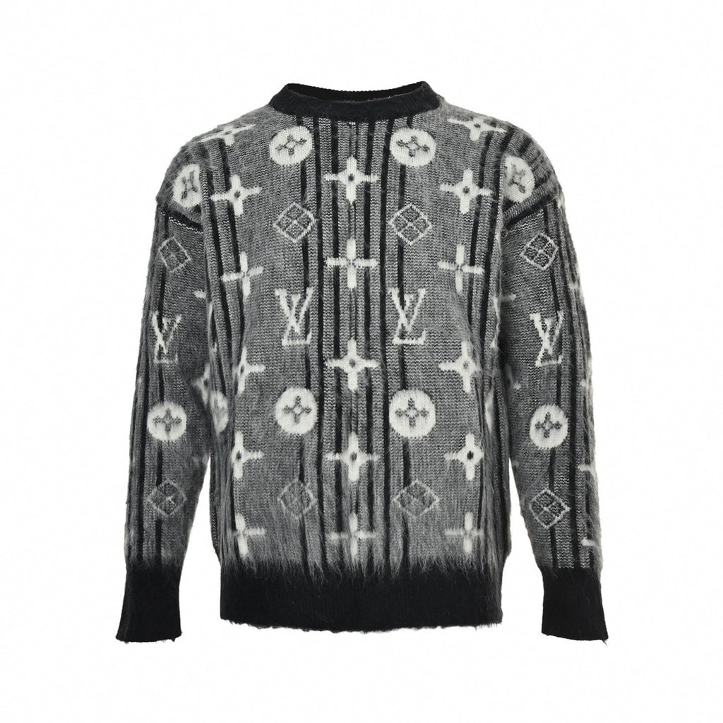 Brushed Knit Monogram Sweater