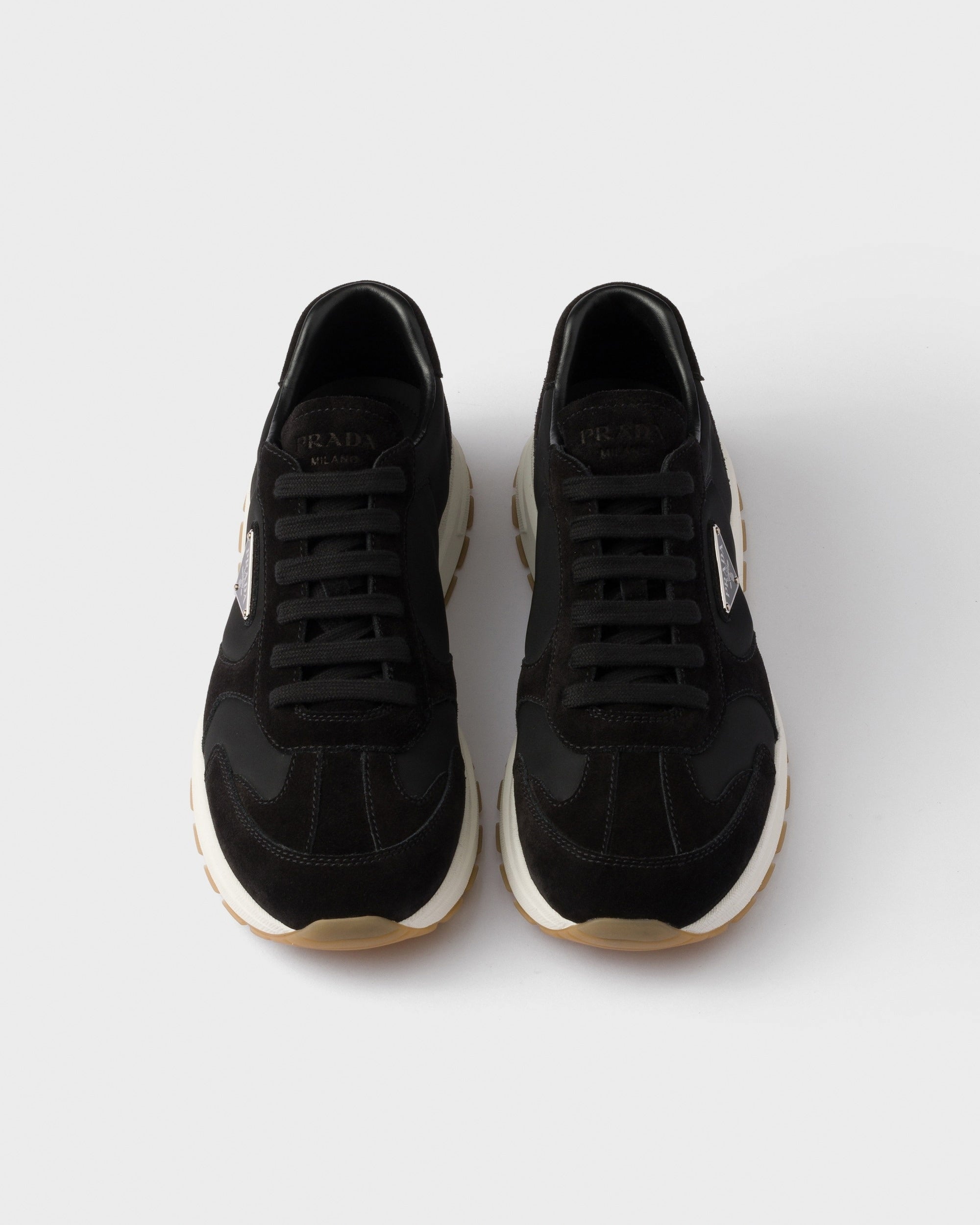 Prax suede and Re-Nylon sneakers