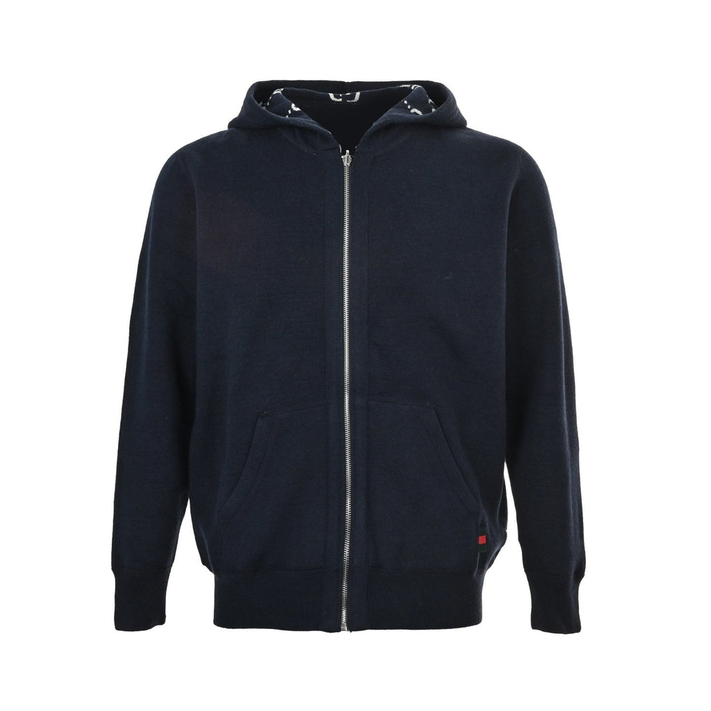 Reversible GG Monogram Cashmere Zip Jacket