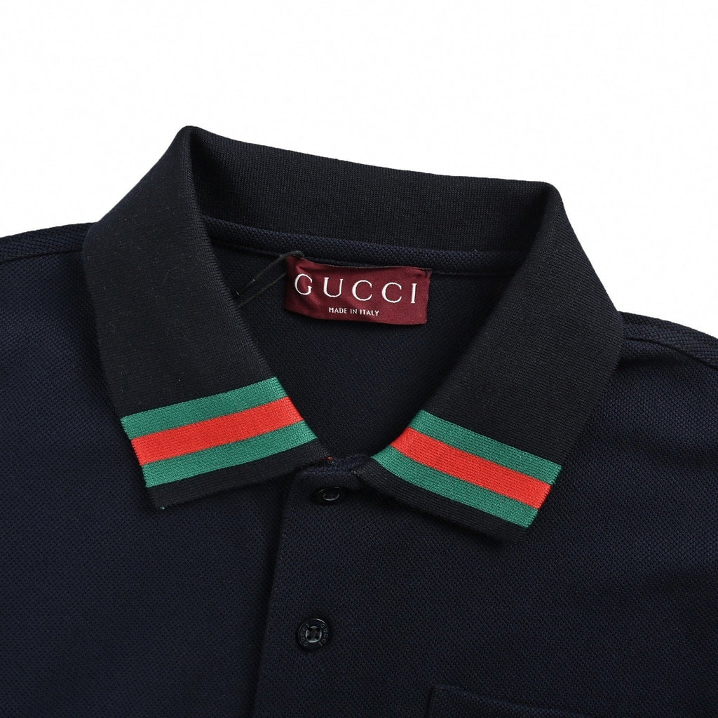 Web Stripe Collar Polo