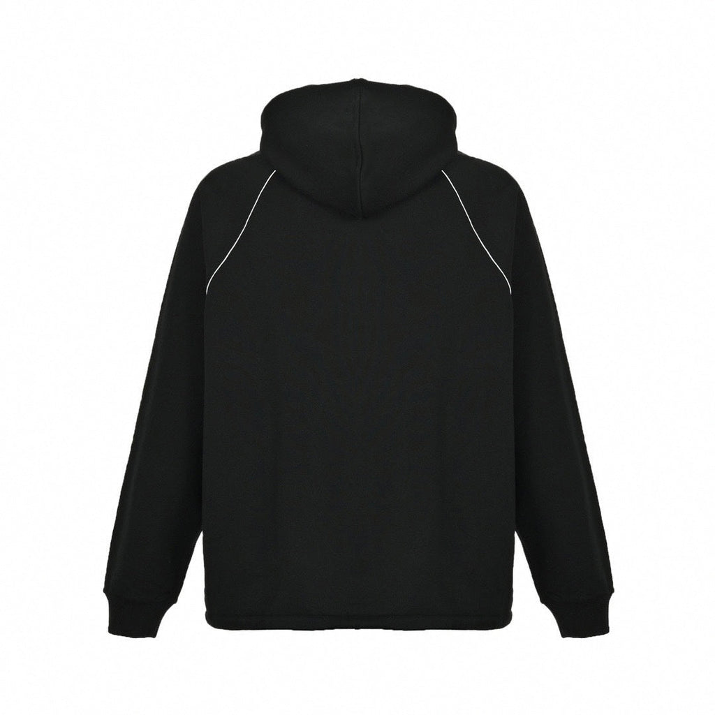 Web Stripe Half-Zip Hoodie