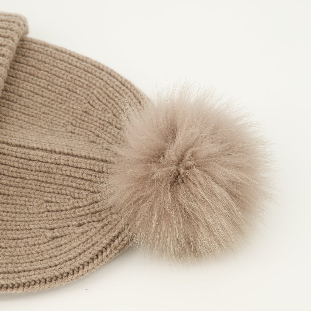 Gray Wool Beanie