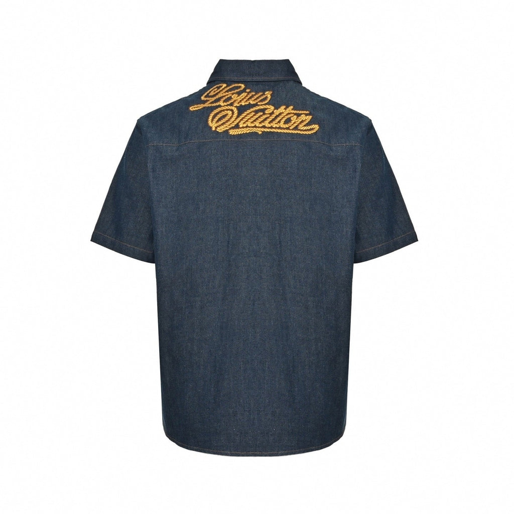 Embroidered Denim Shirt
