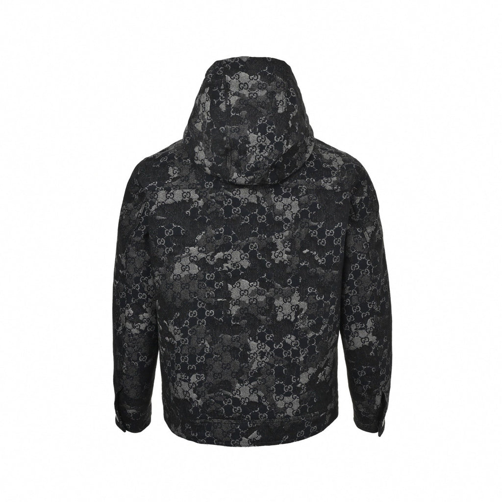 GG Camouflage Jacket | Black & Grey