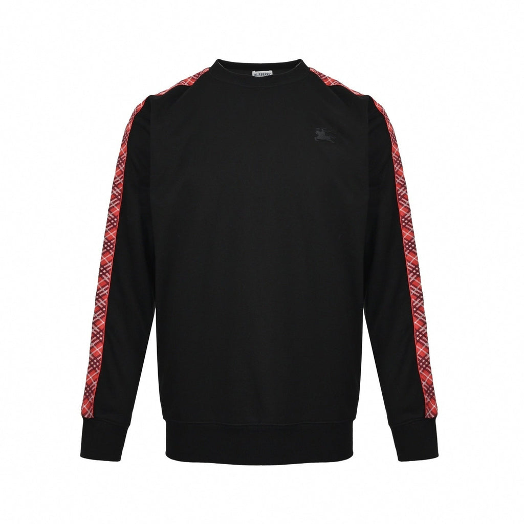 Check-Stripe Cotton Tracksuit