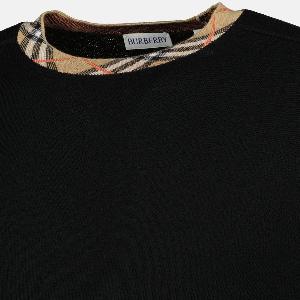 Check Wool Sweater