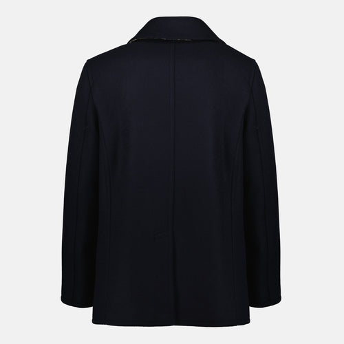 Blue Wool Peacoat