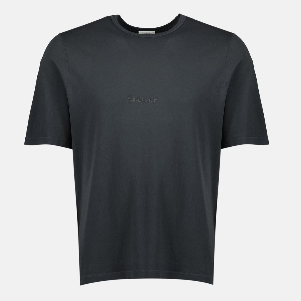 Black Embroidered T-Shirt