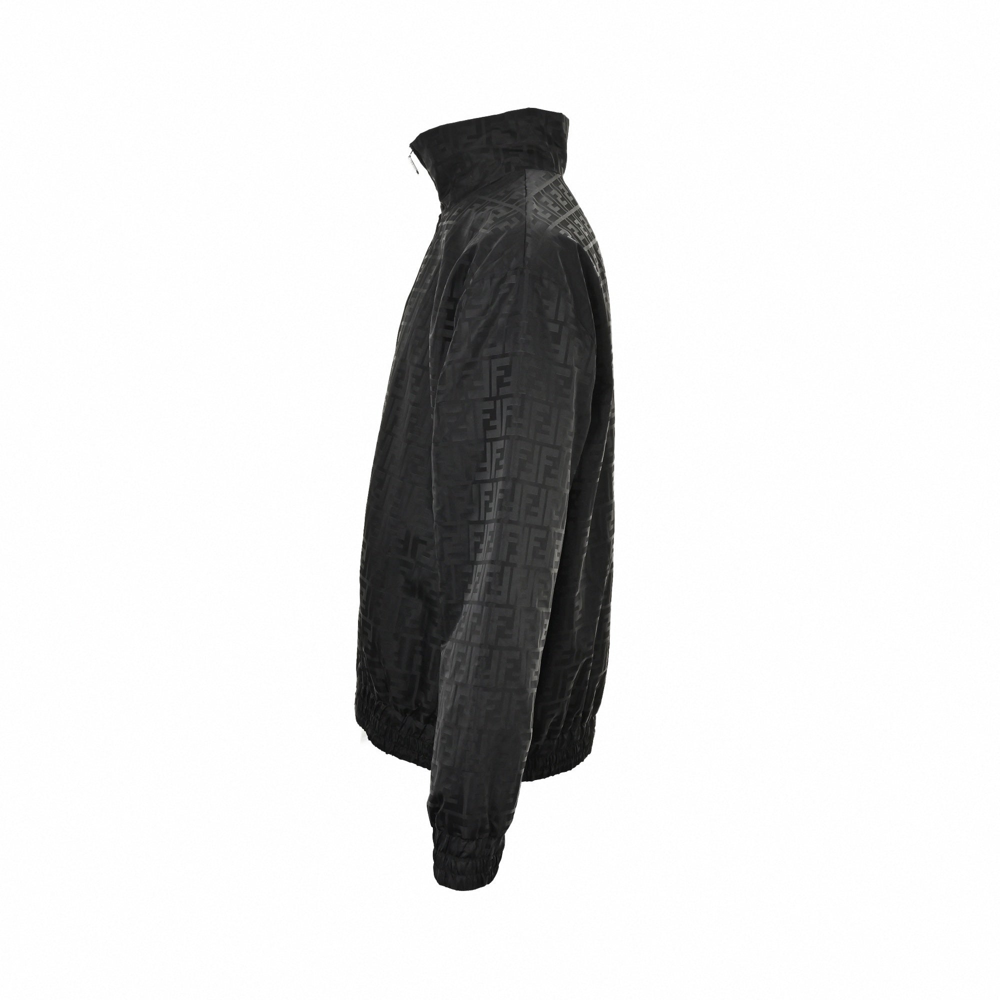 Tonal FF Monogram Zip Track Jacket | Black