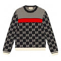 GG Jacquard & Striped Knit Sweater