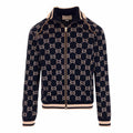 Monogram Jersey Zip-Up Jacket