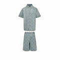 Damier Pop Denim Set | Light Indigo