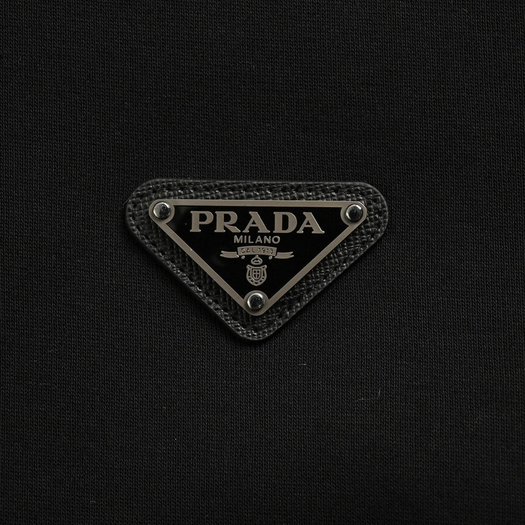 Panel Jersey Track Jacket | Black